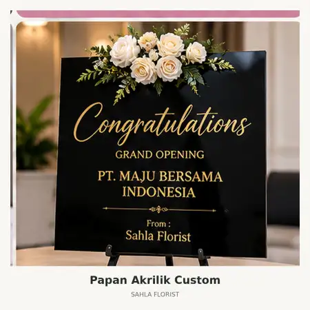 Papan Bunga Akrilik Banjarmasin Kota